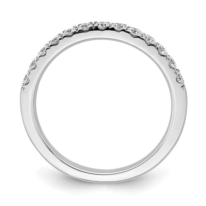 14K Weißgold Ehering mit natürlichen Diamanten