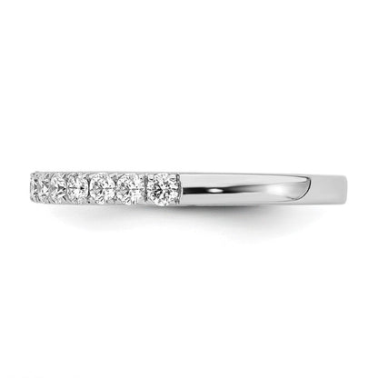 14K Weißgold Ehering mit natürlichen Diamanten