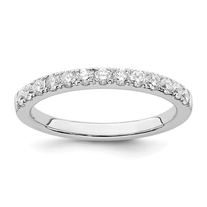 14K Weißgold Ehering mit natürlichen Diamanten
