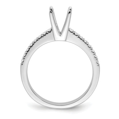 14K Weißgold Verlobungsring mit im Labor gezüchteten Diamanten, VS/SI FGH, komplett