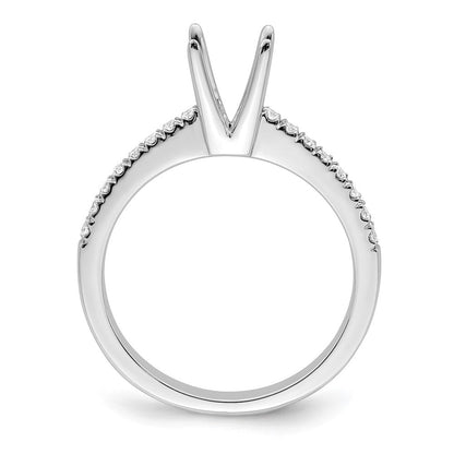 14K Weißgold Verlobungsring mit Laborgezüchteten Diamanten VS/SI FGH