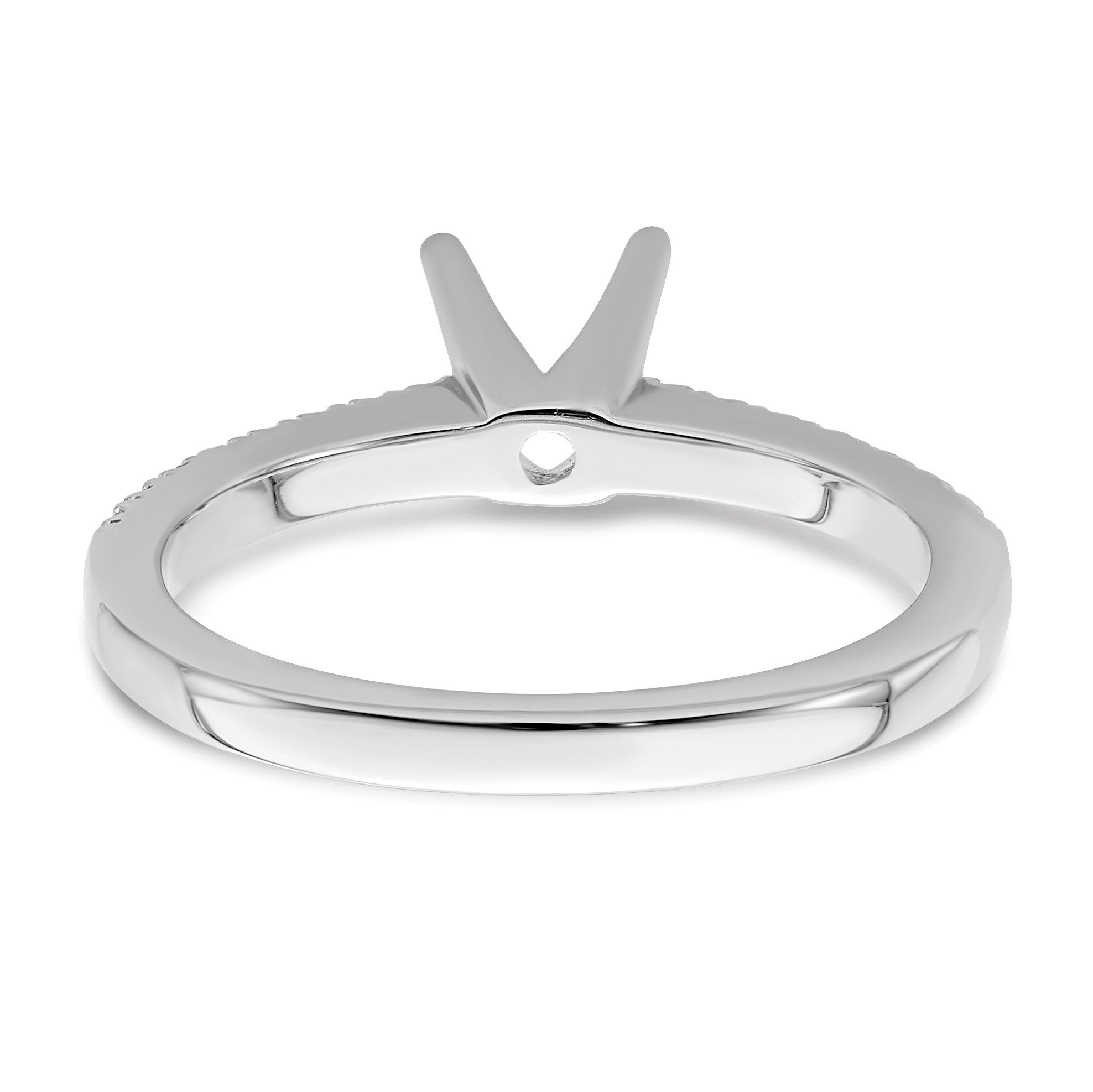 14K Weißgold Verlobungsring mit im Labor gezüchteten Diamanten, VS/SI FGH, komplett