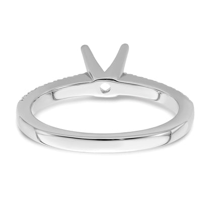 14K Weißgold Verlobungsring mit im Labor gezüchteten Diamanten, VS/SI FGH, komplett
