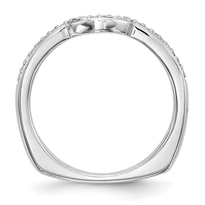 14K Weißgold Ehering mit natürlichen Diamanten