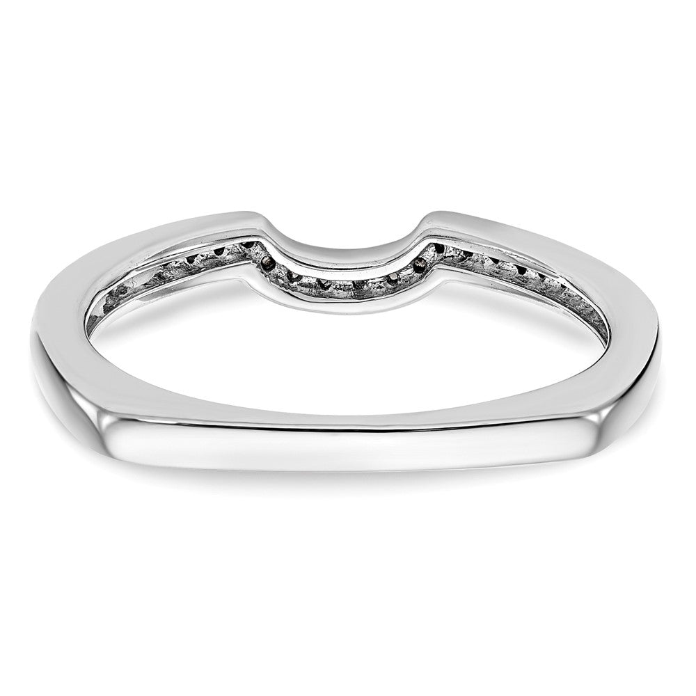 14K Weißgold Ehering mit natürlichen Diamanten
