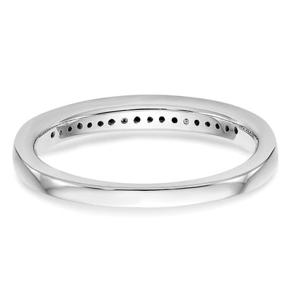 Trauring aus 14K Weißgold mit natürlichen Diamanten
