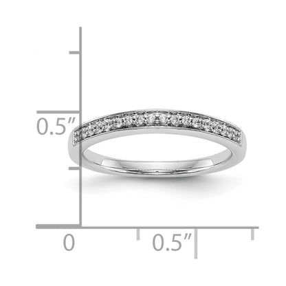 Trauring aus 14K Weißgold mit natürlichen Diamanten