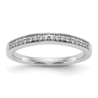 Trauring aus 14K Weißgold mit natürlichen Diamanten