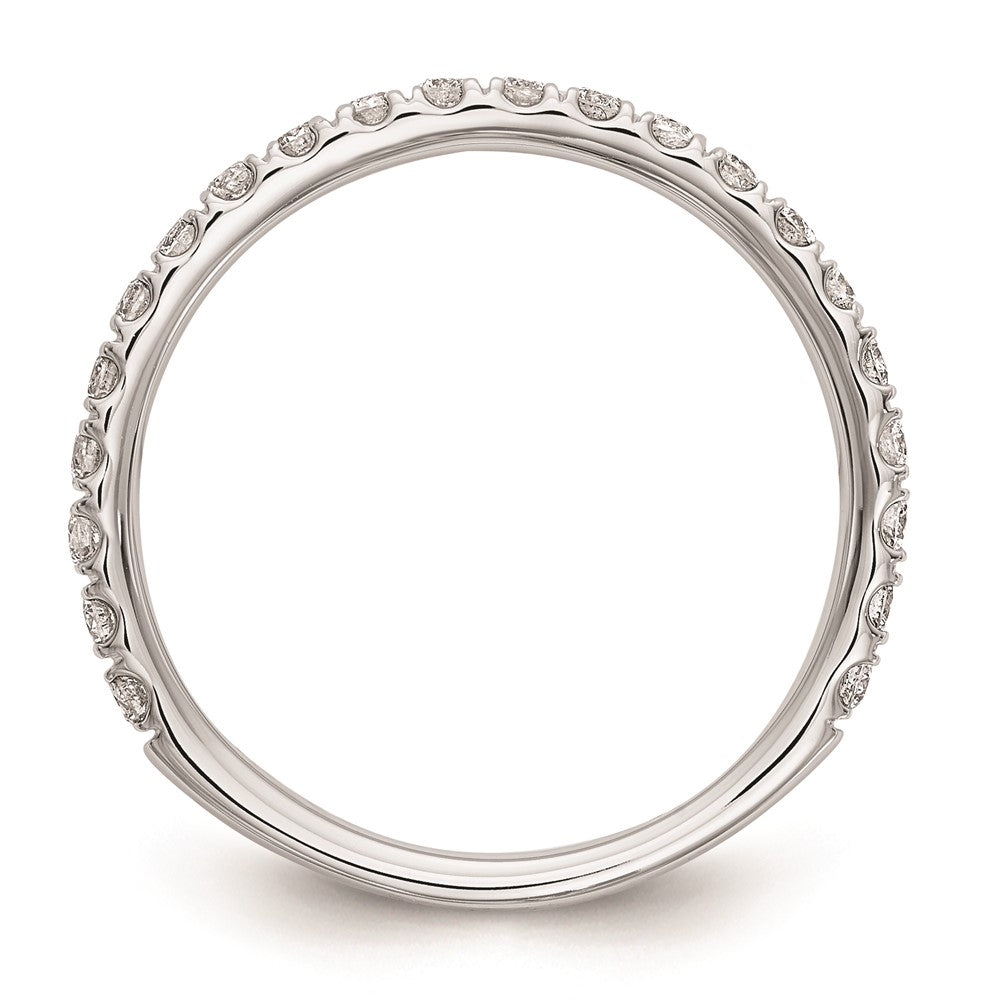14K Weißgold Ehering mit natürlichen Diamanten