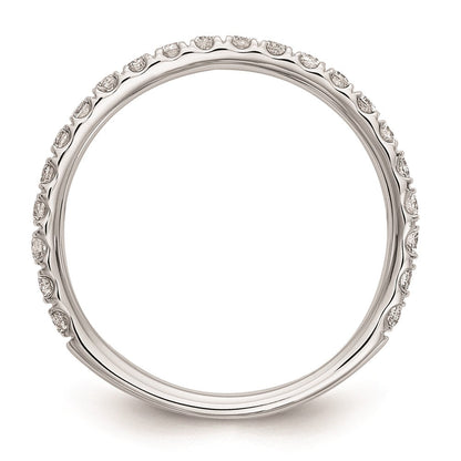 14K Weißgold Ehering mit natürlichen Diamanten