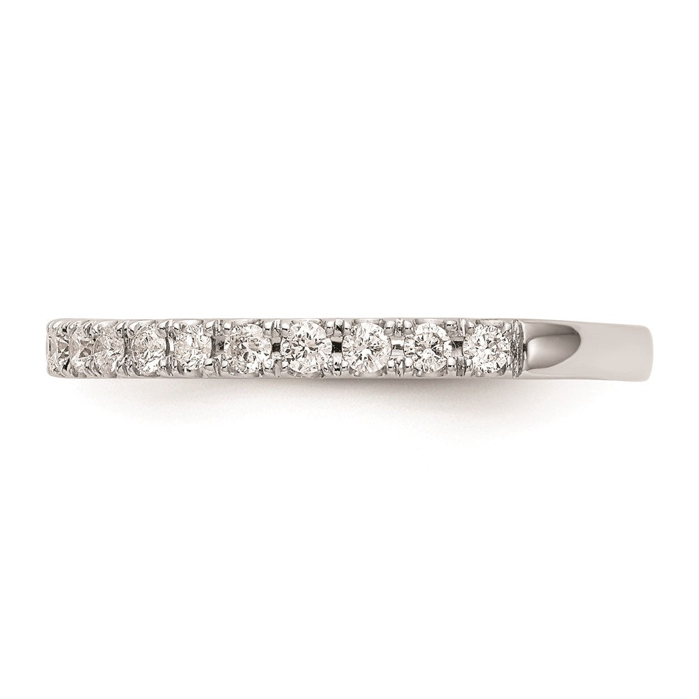 14K Weißgold Ehering mit natürlichen Diamanten
