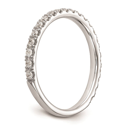 14K Weißgold Ehering mit natürlichen Diamanten