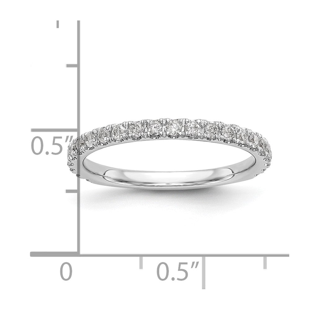 14K Weißgold Ehering mit natürlichen Diamanten