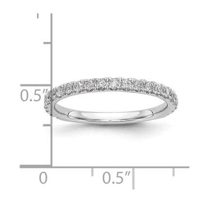 14K Weißgold Ehering mit natürlichen Diamanten