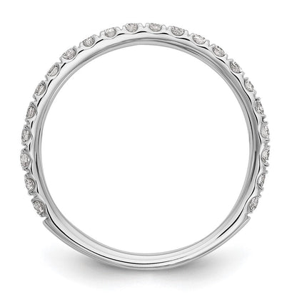 14K Weißgold Ehering mit 0,375 ct. im Labor gezüchteten Diamanten, VS/SI+ G+