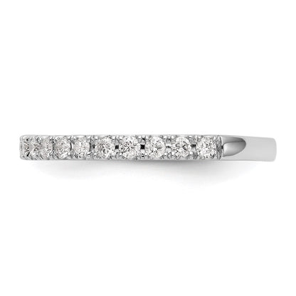 14K Weißgold Ehering mit 0,375 ct. im Labor gezüchteten Diamanten, VS/SI+ G+
