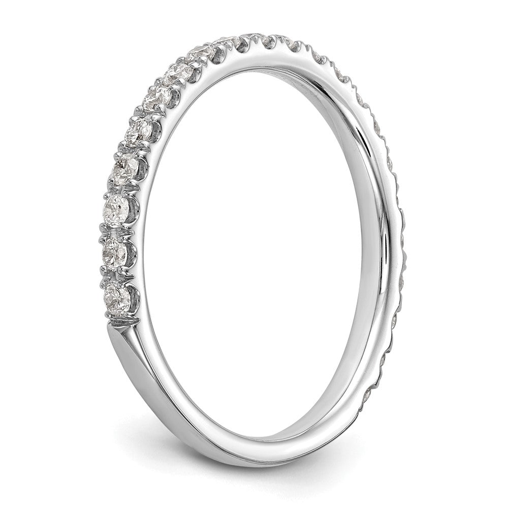 14K Weißgold Ehering mit 0,375 ct. im Labor gezüchteten Diamanten, VS/SI+ G+