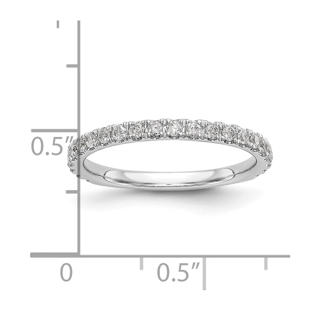 14K Weißgold Ehering mit 0,375 ct. im Labor gezüchteten Diamanten, VS/SI+ G+