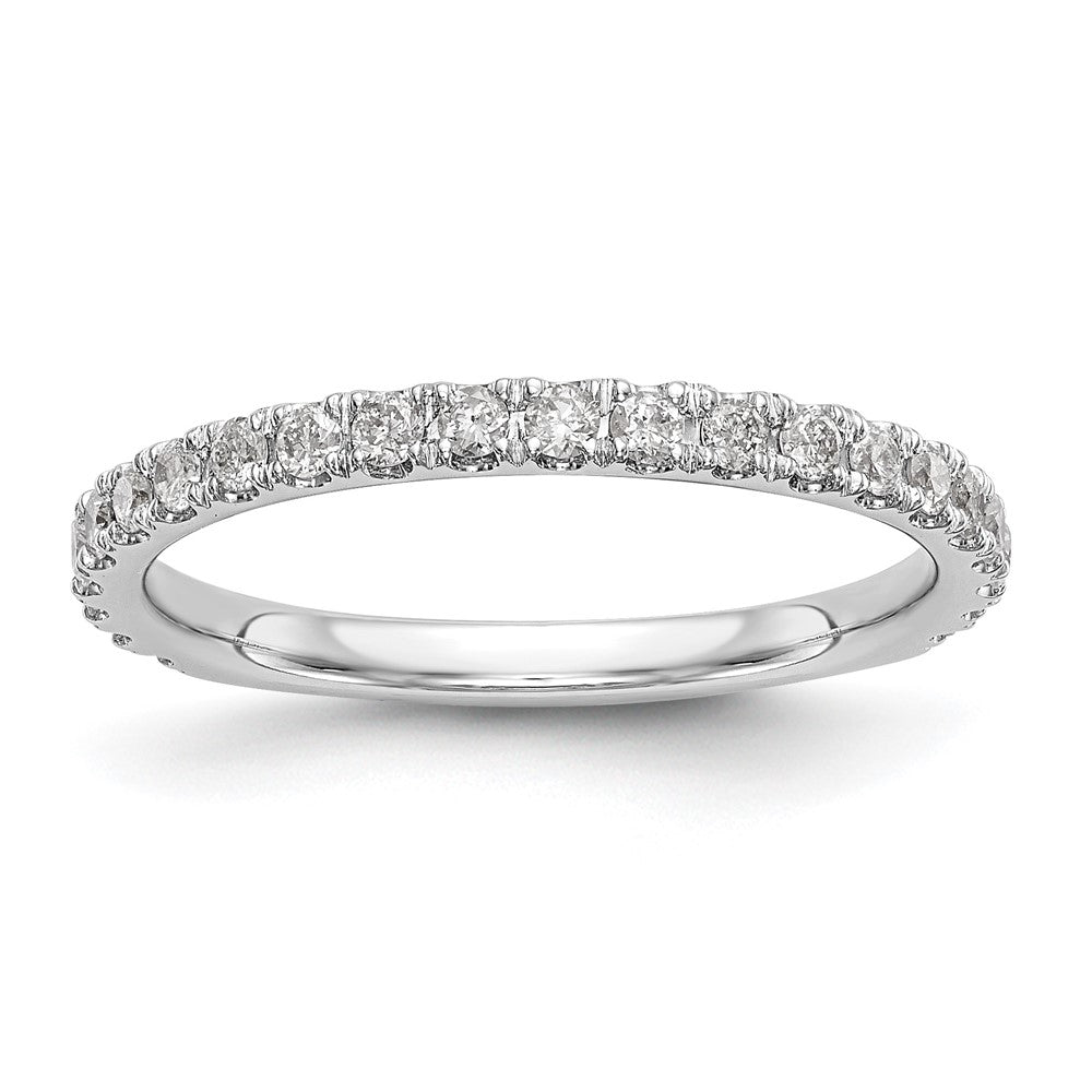 14K Weißgold Ehering mit 0,375 ct. im Labor gezüchteten Diamanten, VS/SI+ G+