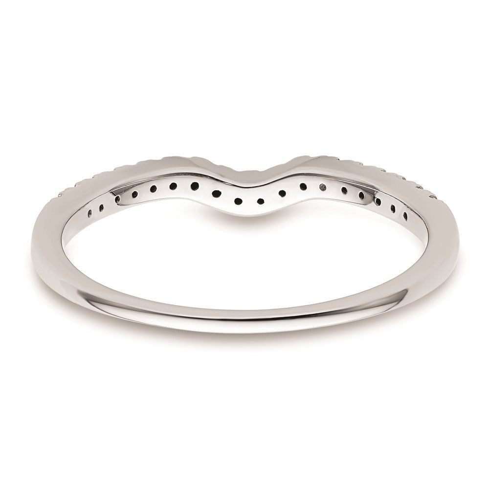 14K Weißgold Ehering mit natürlichen Diamanten