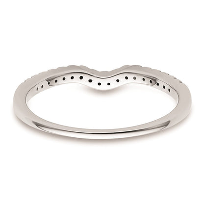 14K Weißgold Ehering mit natürlichen Diamanten