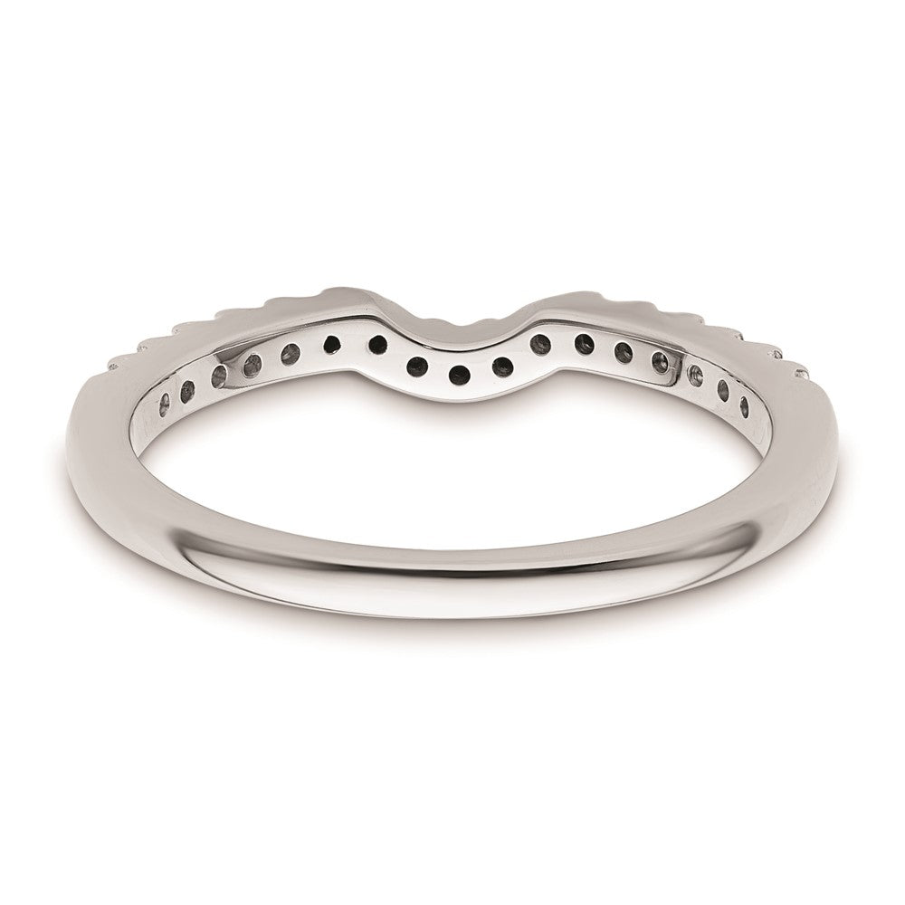 14K Weißgold Ehering mit natürlichen Diamanten