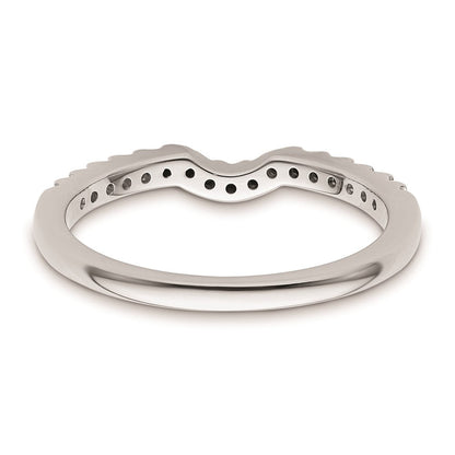 14K Weißgold Ehering mit natürlichen Diamanten