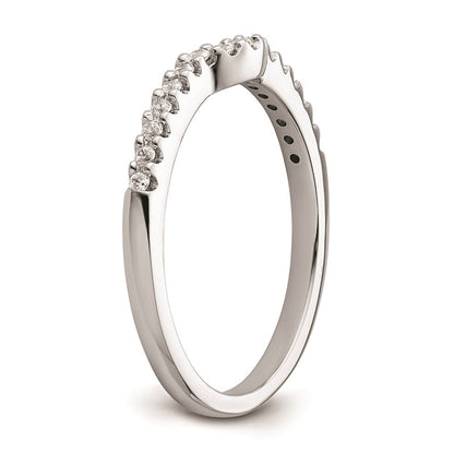 14K Weißgold Ehering mit natürlichen Diamanten