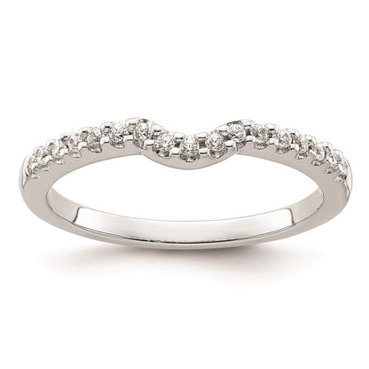 14K Weißgold Ehering mit natürlichen Diamanten