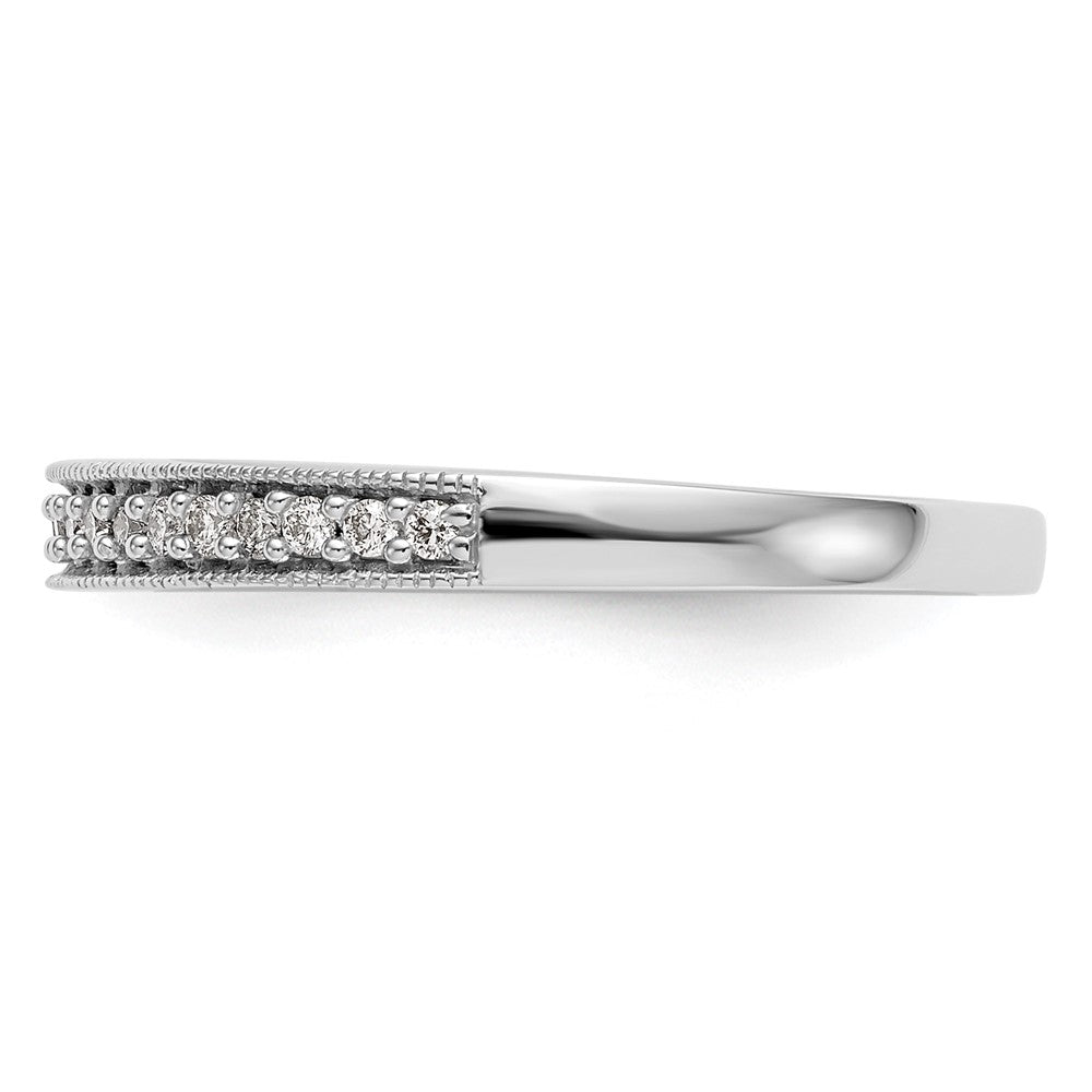 14K Weißgold Ehering mit natürlichen Diamanten