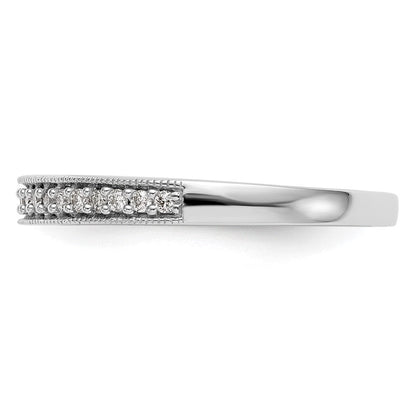 14K Weißgold Ehering mit natürlichen Diamanten