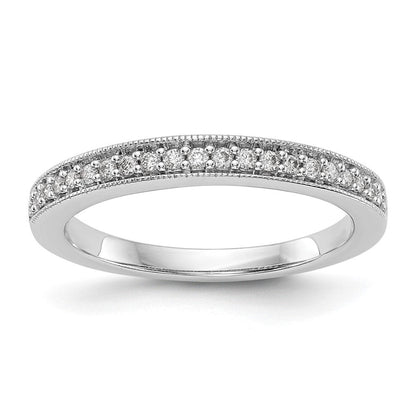 14K Weißgold Ehering mit natürlichen Diamanten