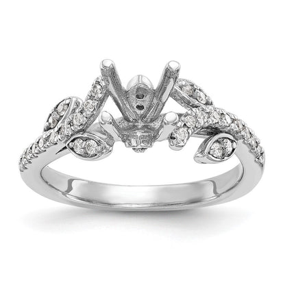 14K Weißgold Verlobungsring mit 0,375 ct. laborgezüchteten Diamanten VS/SI+ G+ und 0,75 ct. rundem Mittelstein in Kanalfassung mit gemeinsamer Krappenfassung