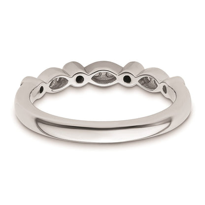 14K Weißgold Ehering mit natürlichen Diamanten