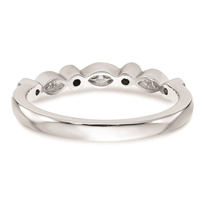 14K Weißgold Ehering mit natürlichen Diamanten