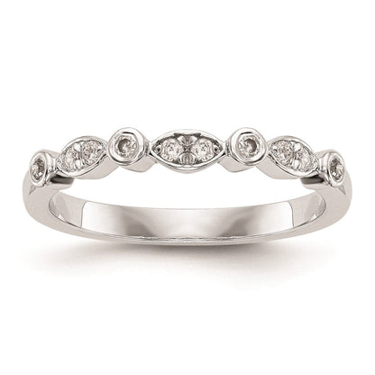 14K Weißgold Ehering mit natürlichen Diamanten