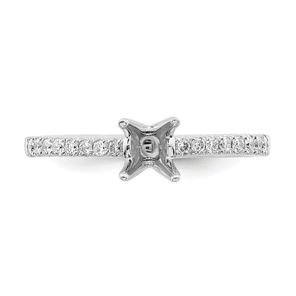 14K Weißgold True Origin 1/6 Karat Im Labor Gezüchtet Diamant Vs D E F Halbfassung Oval Verlobungsring
