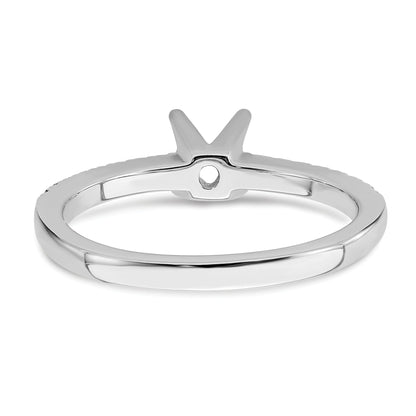 14K Weißgold True Origin 1/6 Karat Im Labor Gezüchtet Diamant Vs D E F Halbfassung Oval Verlobungsring