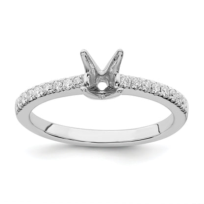 14K Weißgold True Origin 1/6 Karat Im Labor Gezüchtet Diamant Vs D E F Halbfassung Oval Verlobungsring