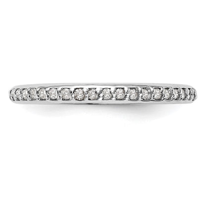 14K Weißgold Ehering mit natürlichen Diamanten