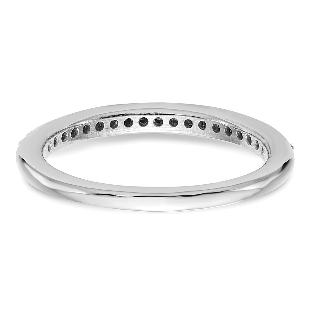 14K Weißgold Ehering mit natürlichen Diamanten