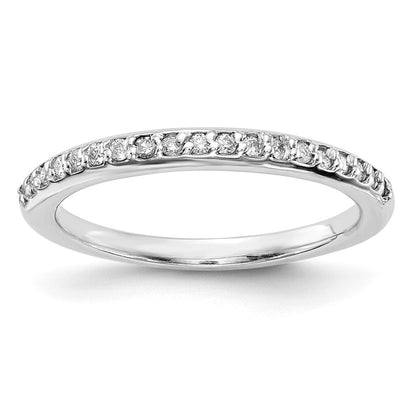 14K Weißgold Ehering mit natürlichen Diamanten