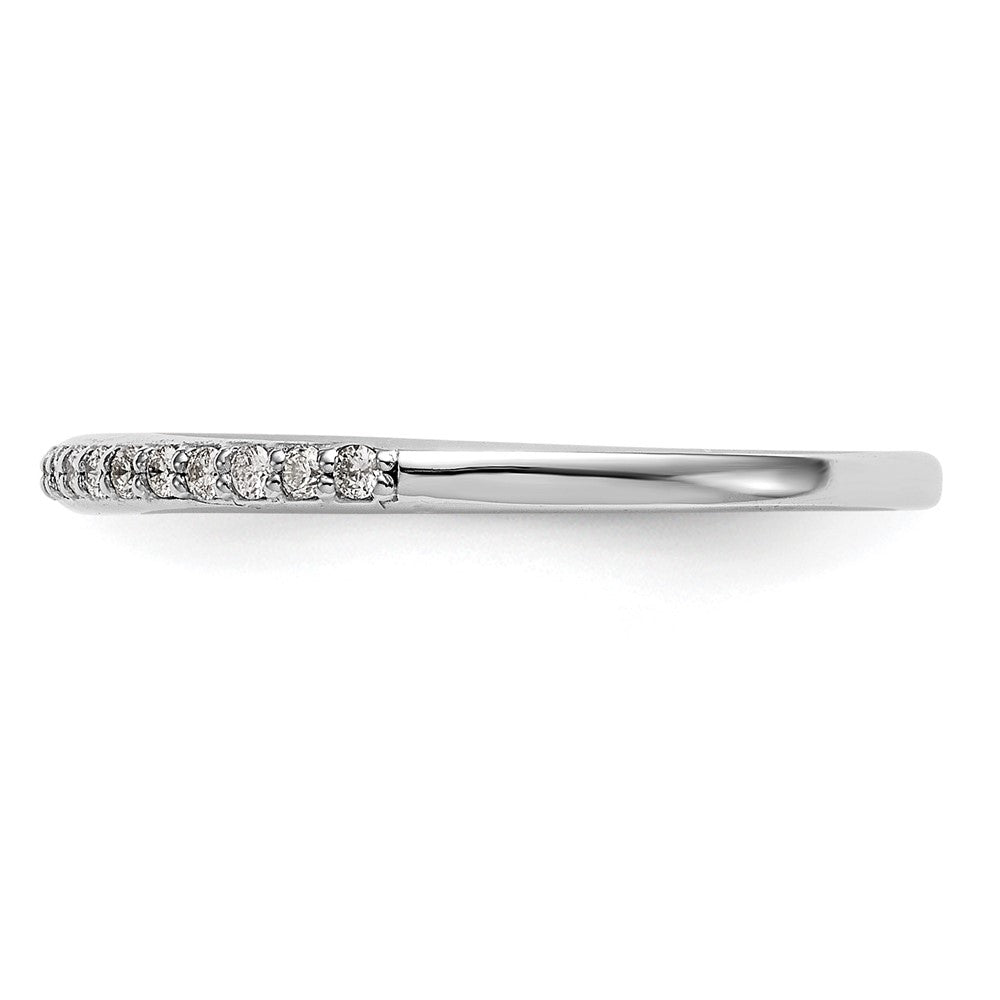 14K Weißgold Ehering mit natürlichen Diamanten