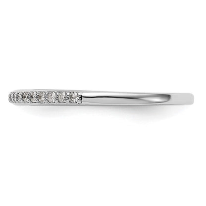 14K Weißgold Ehering mit natürlichen Diamanten