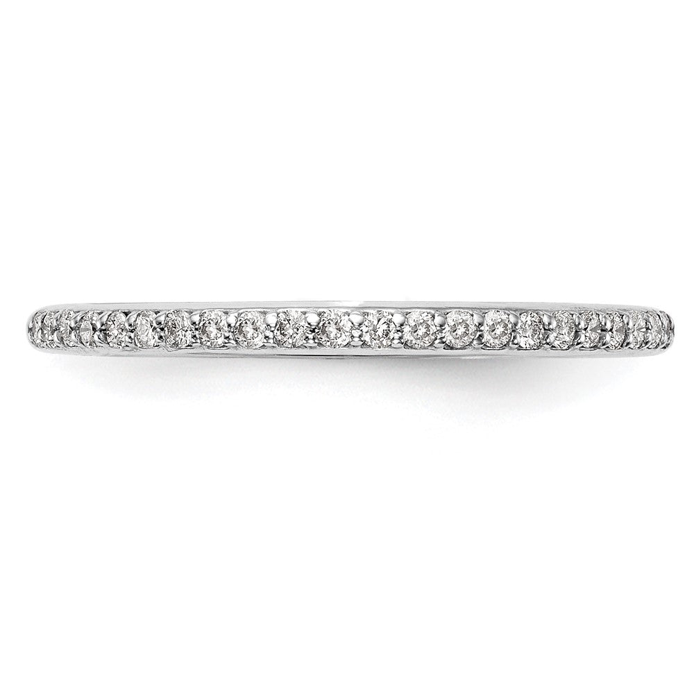 14K Weißgold Ehering mit natürlichen Diamanten