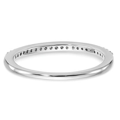 14K Weißgold Ehering mit natürlichen Diamanten