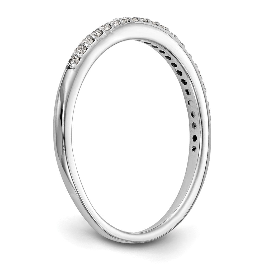 14K Weißgold Ehering mit natürlichen Diamanten