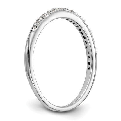 14K Weißgold Ehering mit natürlichen Diamanten