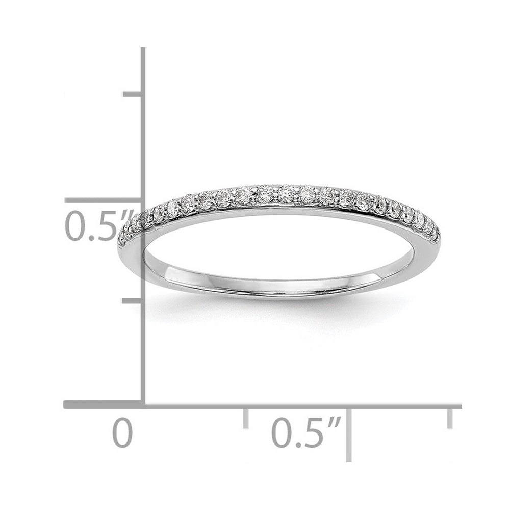 14K Weißgold Ehering mit natürlichen Diamanten