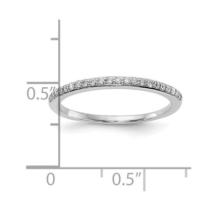 14K Weißgold Ehering mit natürlichen Diamanten